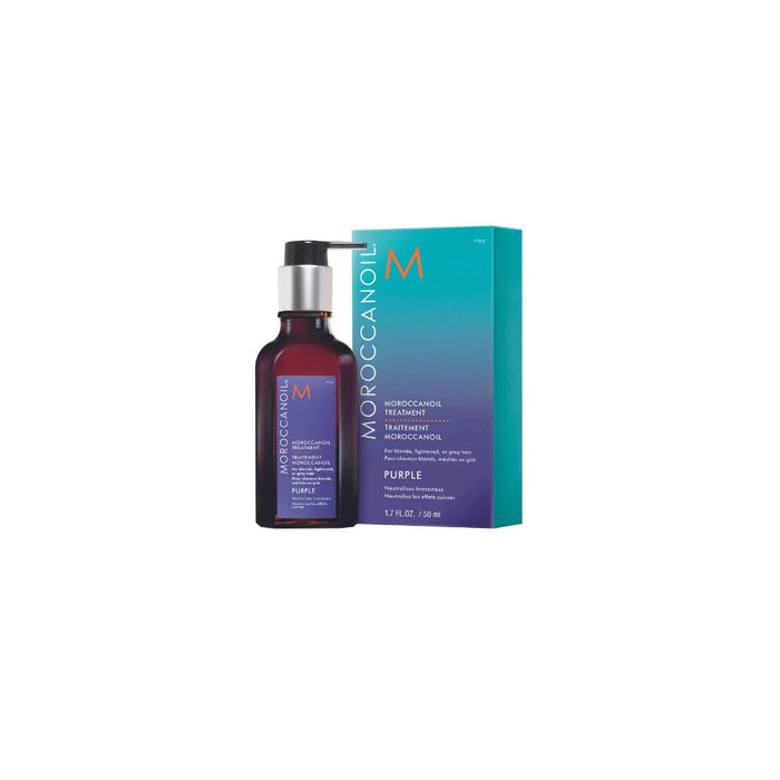 Moroccanoil - שמן מרוקאי טיפולי סגול לשיער בלונדיני, מובהר או אפור 50 מ"ל