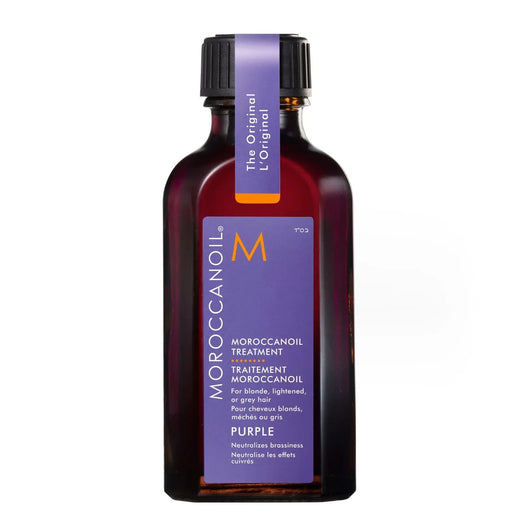 Moroccanoil - שמן מרוקאי טיפולי סגול לשיער בלונדיני, מובהר או אפור 50 מ"ל